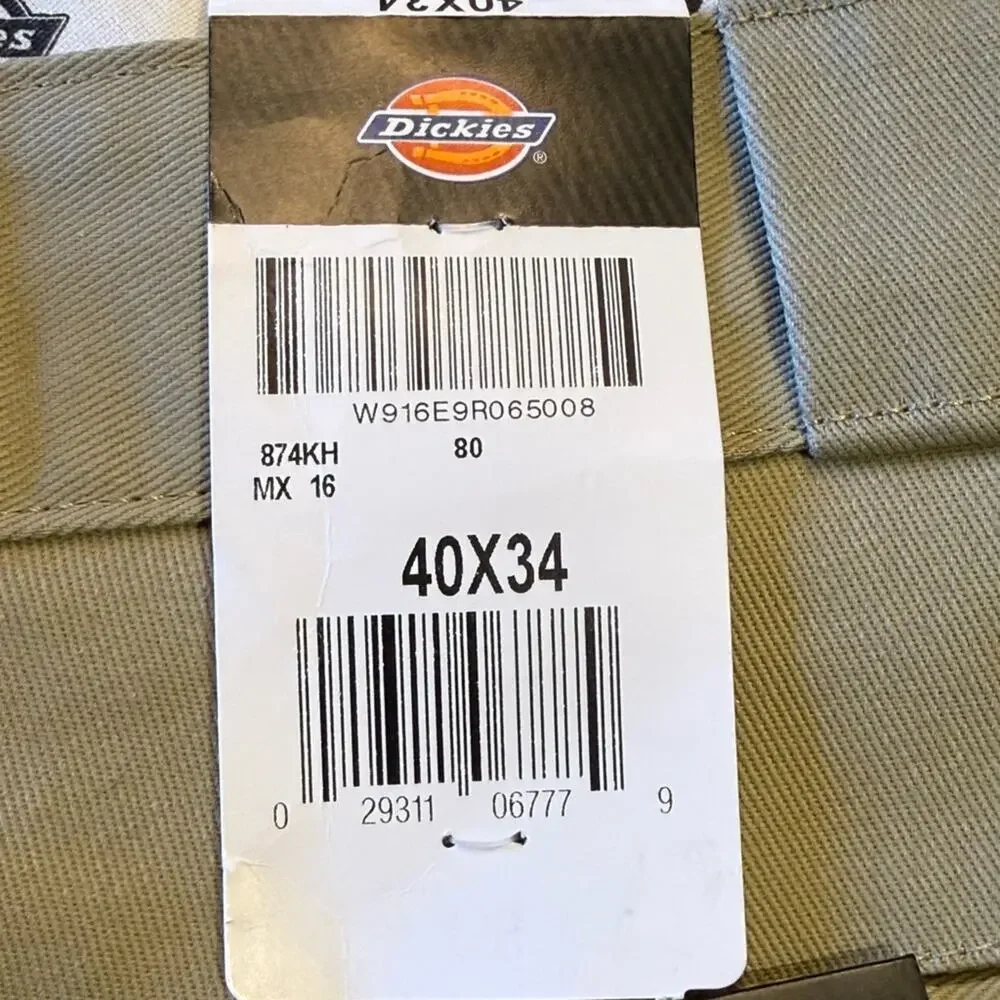 Dickies 874 Original Fit Men's 40 x 34 Tan Work Pants NWT